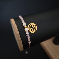 Bransoletka Zodiakalna Rak - wersja ze złotem