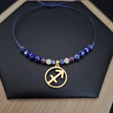 Bransoletka Zodiakalna Strzelec - wersja ze złotem