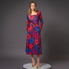 Sukienka basic - Sara Flower Power