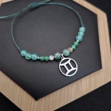 Bransoletka Zodiakalna Bliźnięta - wersja ze srebrem