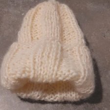 krem  czapka beanie