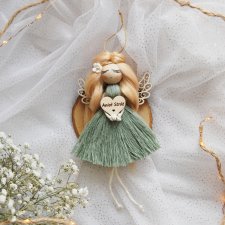 Zawieszka Anioł Stróż - pomysł na prezent | Szałwiowy aniołek