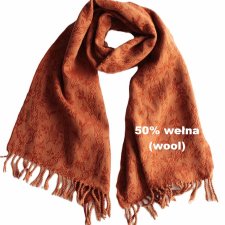 szal vintage ciepły wełna InWear