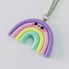 Naszyjnik Pastelowa Tęcza Kawaii