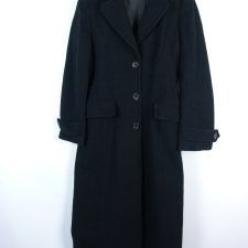 Zara Basic wełniany długi płaszcz z wool / M mex.28