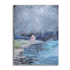 Obraz akrylowy ręcznie malowany. Pejzaż