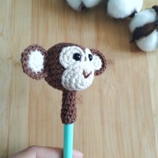 ozdoba na ołówek małpka, małpa