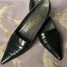 Vintage shoes styled in sweden by STUDIO VARGA FASHION DESIGN Skórzane szpilki lata 50-e rozmiar 38