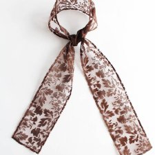 Kobiecy szal wąski szarfa subtelny