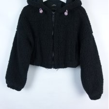 Urban Outfitters damska polarowa krótka kurtka z kapturem / S