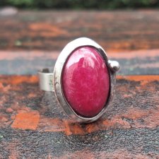 Fuksja - pierścionek regulowany