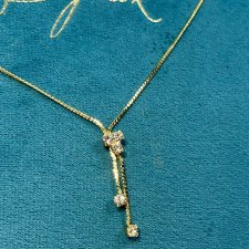 ❦❦ delikatny złocony lariat ❦❦
