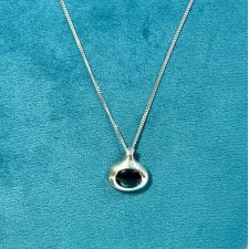 ❦❦ naszyjnik srebrny z onyksem ❦❦