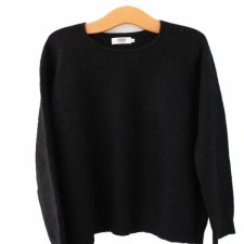 skandynawski sweter vintage wełna moher Magasin Du Nord Czarny