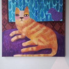 Płaczą płotki obraz akryl