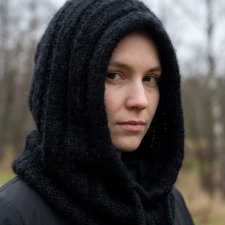 balaclava z kwiatkami