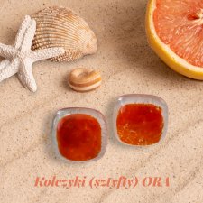 KOLCZYKI ZE SZKŁA ORA