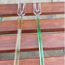 Widelce szklane 2 szt. Vintage