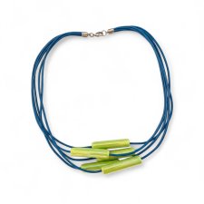 naszyjnik PATYCZKI zielono-niebieski