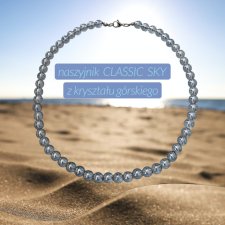 NASZYJNIK CLASSIC SKY z kryształu górskiego