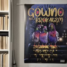 Plakat G...ale z brokatem GOŁĘBIE  -  format B1 - 100cm x 70cm