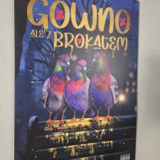 Plakat G...ale z brokatem GOŁĘBIE - format B2 - 50cm x 70cm