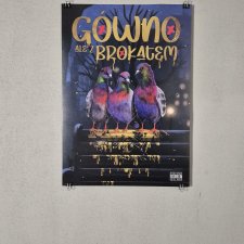 Plakat G...ale z brokatem | Gołębie | format A4