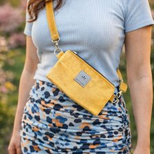 Mini nerka saszetka na telefon Żółta