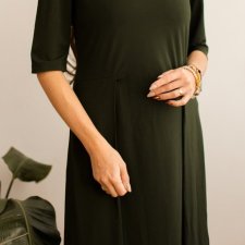 Ciemnozielona sukienka COS S