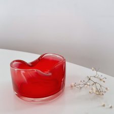 Popielniczka szklana Huta Tarnowiec PRL