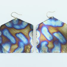 kolczyki tytanowe   "piąty wymiar"