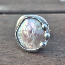 Perła - pierścionek regulowany