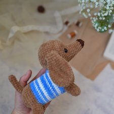 Maskotka jamniczek, Piesek pluszowy, Prezent dla dziecka