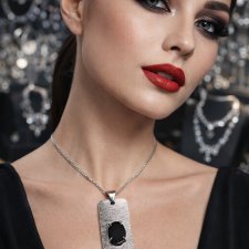 Wisiorek srebrny 925 z onyxem