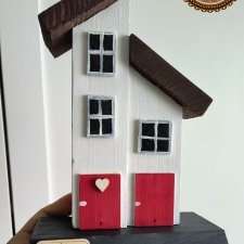 Domki drewniany wieszak