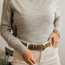 jasnoszary sweterek Selected S