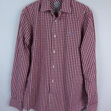 Crew koszula w kratkę bawełna / M