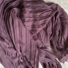 Wrzosowy gnieciony szal 110 x 170