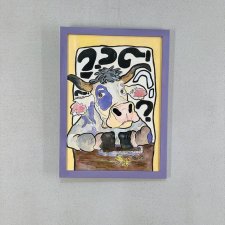 Obraz / grafika - KROWA MIŁKA - A4