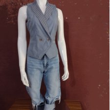 Kamizelka z koszul męskich - r 38