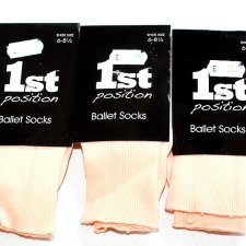 SKARPETKI na balet  ballet socks nude 3 pary roz.24-27