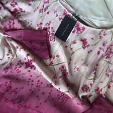 100% Silk Nowa z metkami ZARA WOMAN jedwabna fantastyczne złożenie barw gatunkowy jedwab długi rękaw  …