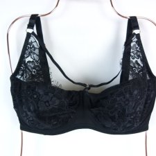 ASOS czarny koronkowy miękki biustonosz - 30G / 65J