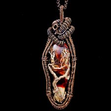 Miedziany wisiorek drzewo życia