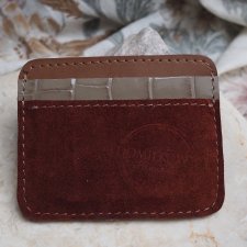 Czekoladowy CARDHOLDER | etui na karty i dokumenty | ręcznie robione