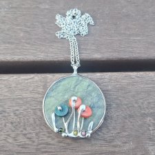 Dzikie kwiaty - wisiorek