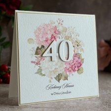 Personalizowana kartka na 40 urodziny, BH 75