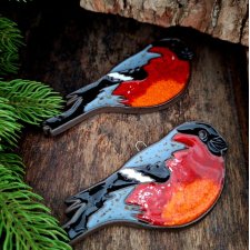 Ceramiczne ptaki 3 sztuki dekoracja ścienna, dekoracja ogrodowa