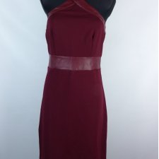 Coveted elegancka sukienka z wstawkami z ekoskóry  S/M z metką