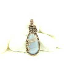 Wisiorek z turmalinem wire wrapping